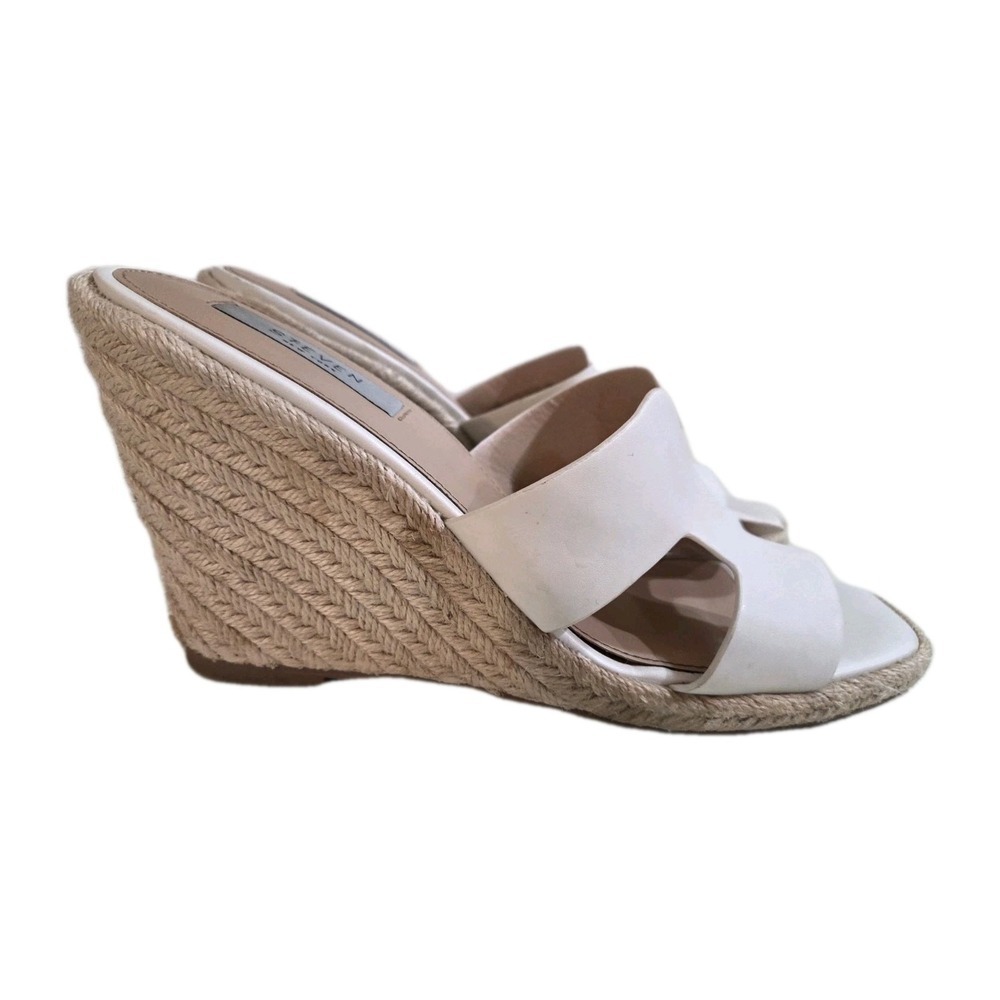 Steven New York Women's White Wedges, Size 10 - Picture 3 of 6